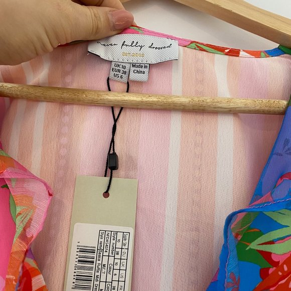 Never Fully Dressed: Saskia Ruffle Midi Dress | size 10 - Picture 8 of 10